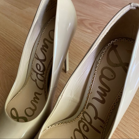 Sam Edelman Danna Nude Patent Leather Pointed Toe Heel Women’s 7 - Picture 11 of 11
